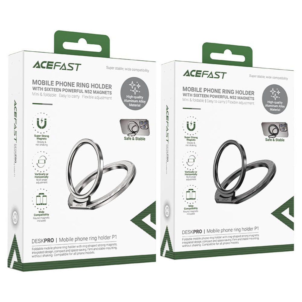 Support Anneau Acefast P1, Noir