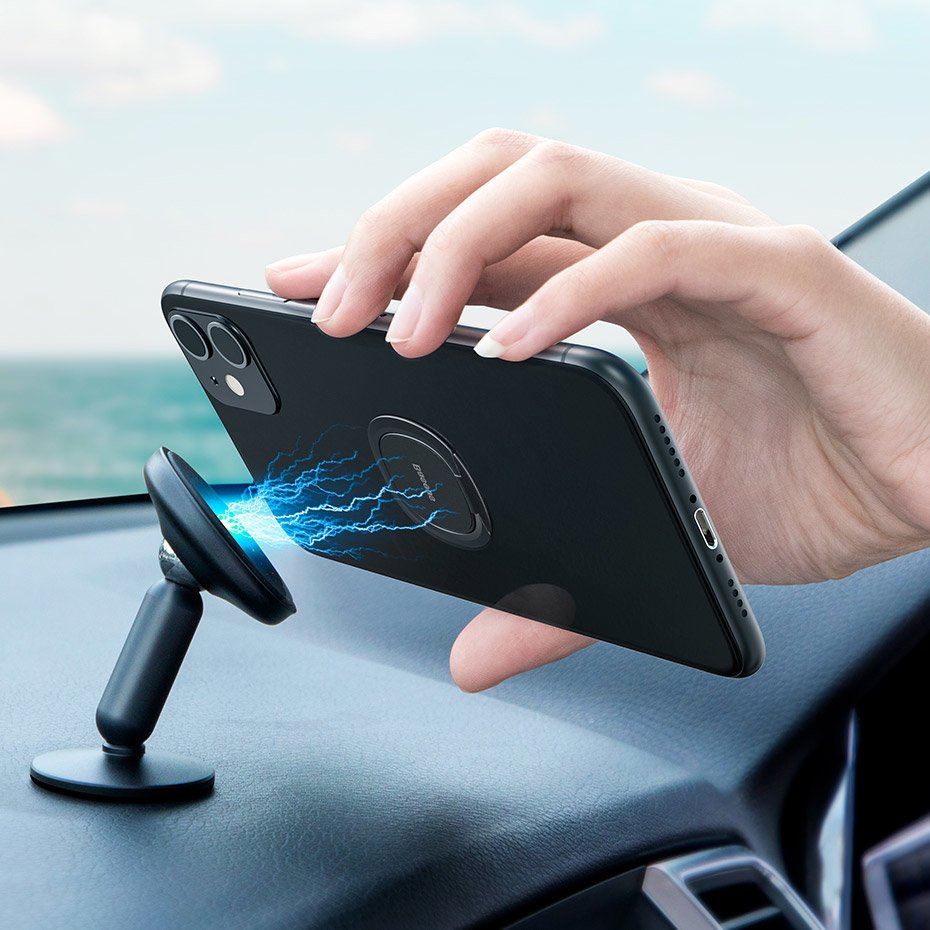 Support Anneau Baseus Invisible, Argenté SUYB-0S