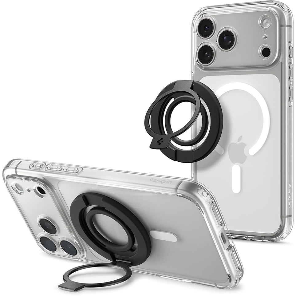 Support Anneau Spigen Dual Pop Mag S, Universel, Noir AMP11735