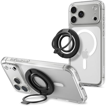 Support Anneau Spigen Dual Pop Mag S, Universel, Noir AMP11735