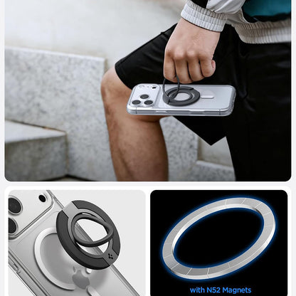 Support Anneau Spigen Dual Pop Mag S, Universel, Noir AMP11735