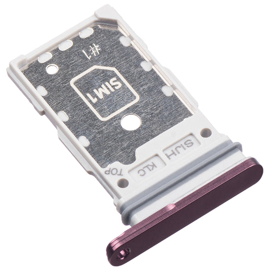 Support SIM Samsung Galaxy S22 Ultra 5G S908, SIM simple, Violet (Bordeaux)