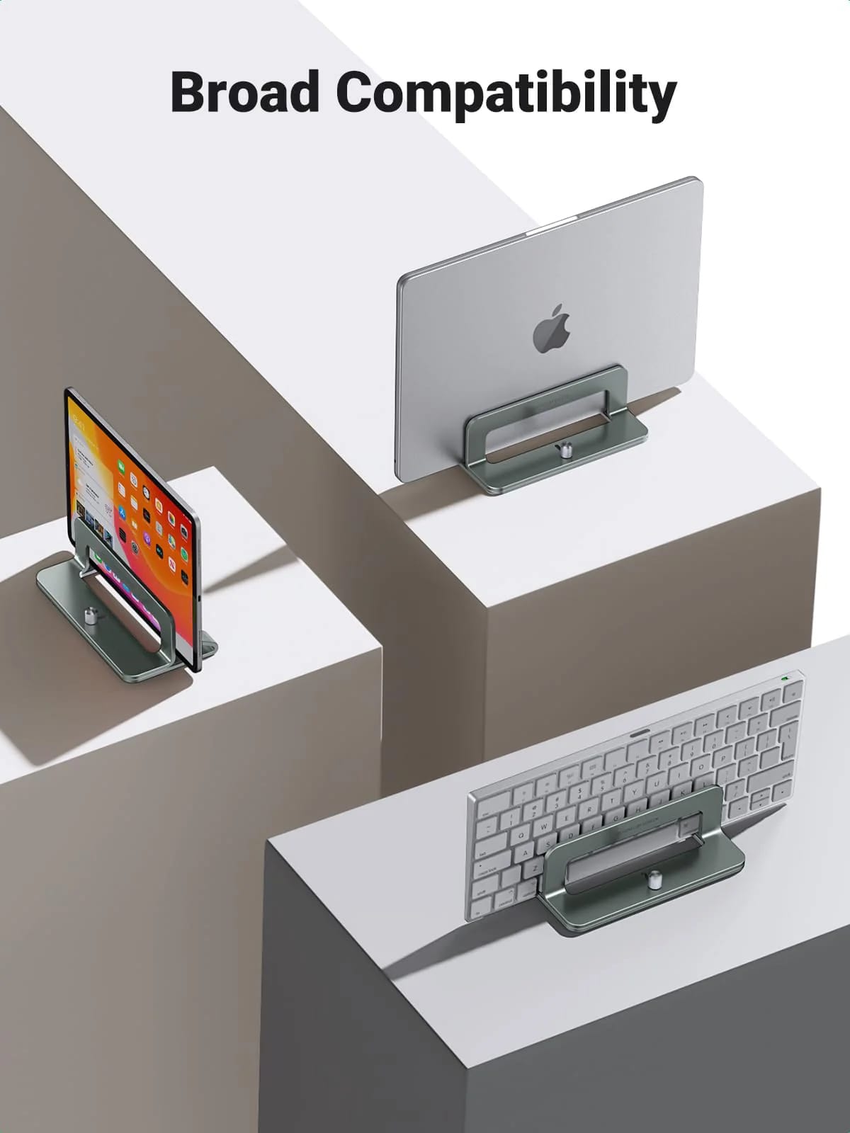 Support Vertical UGREEN LP258 pour Laptop de 12mm à 26mm, Argenté