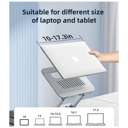 Support Yesido LP06 pour ordinateur portable 10 pouces - 17,3 pouces, Argenté