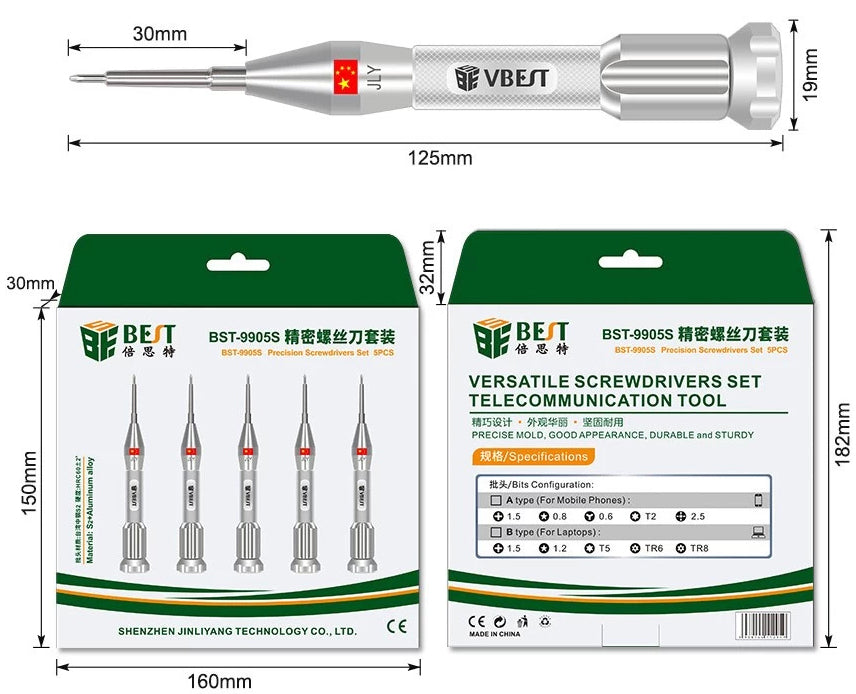 Tournevis Best BST-9905S, 5in1 