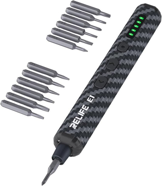 Tournevis Électrique Relife E1 Carbone, Noir