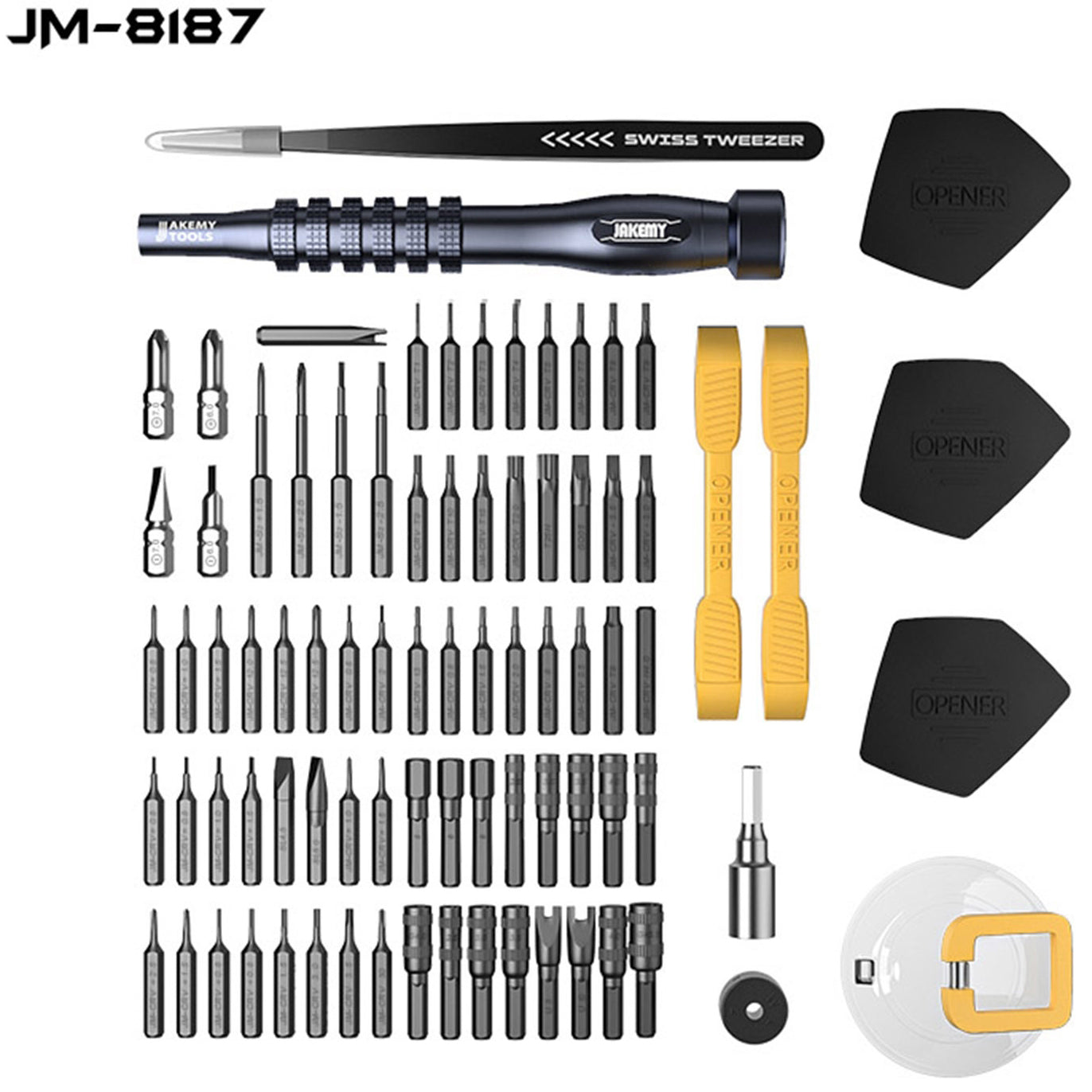 Tournevis Jakemy JM-8187, 83in1, argenté