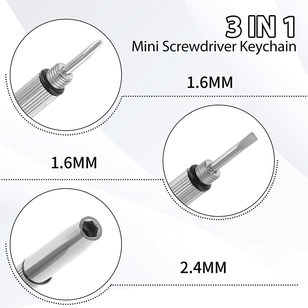Techsuit ST1 Screwdriver for Glasses, Silver