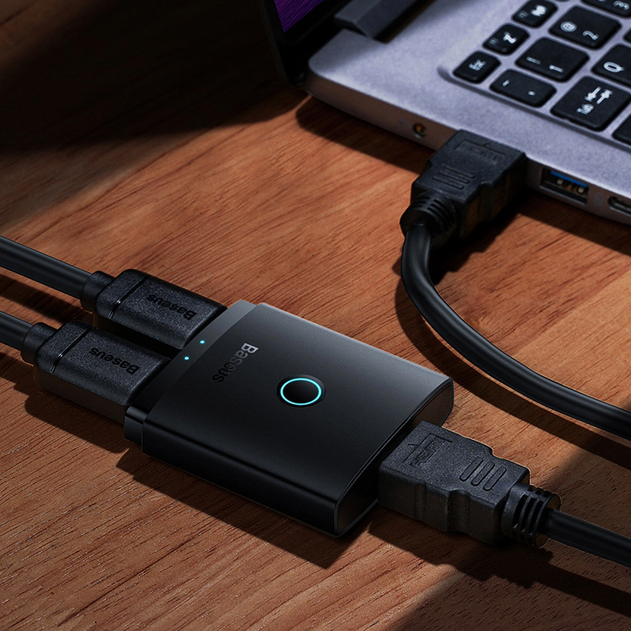Switch Vidéo Baseus AirJoy Cluster Bidirectionnel, Noir B01331105111-01
