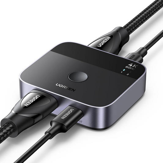 Commutateur Vidéo HDMI / USB-C UGREEN AW503 (55452), Gris, Reconditionné
