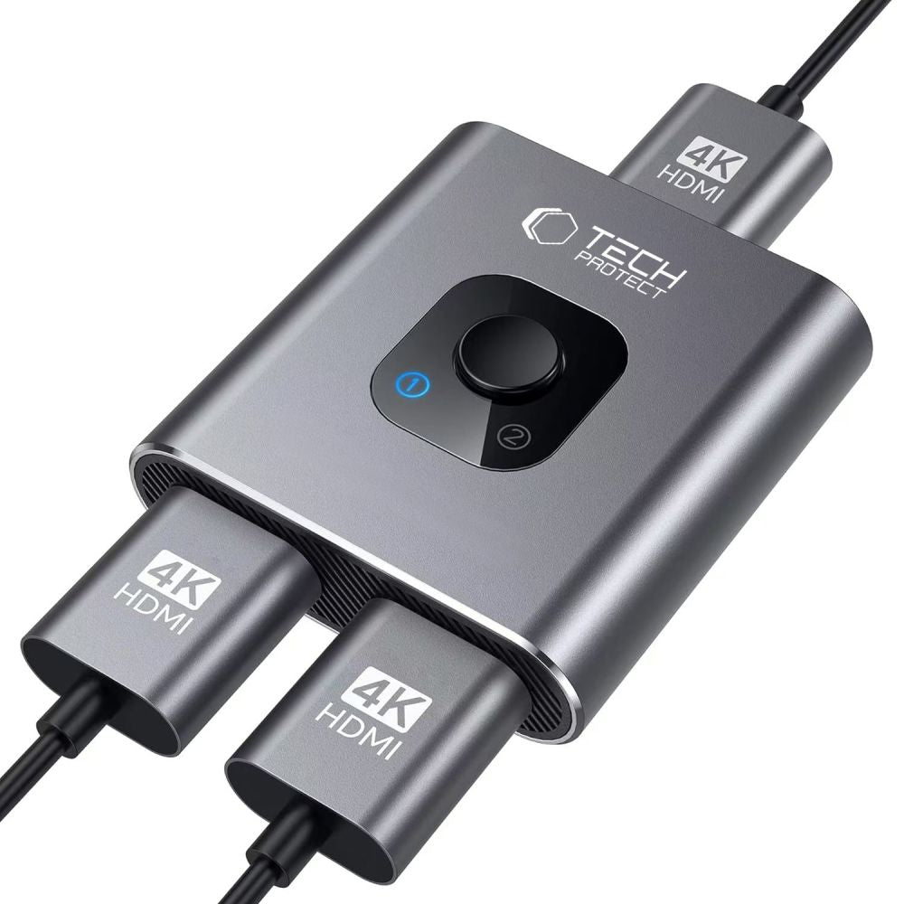 Switch Vidéo HDMI Tech-Protect HB07, Gris