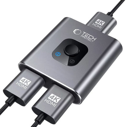Switch Vidéo HDMI Tech-Protect HB07, Gris