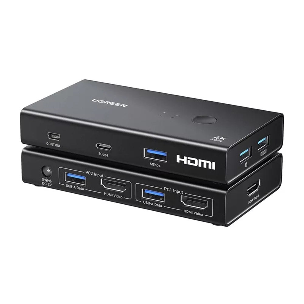 Commutateur Vidéo HDMI UGREEN AK502 (45452), Noir