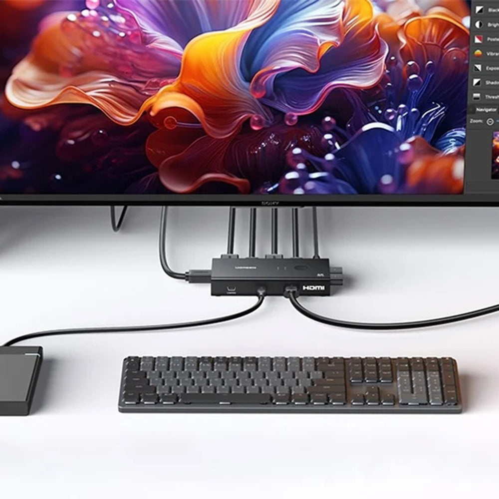 Commutateur Vidéo HDMI UGREEN AK502 (45452), Noir