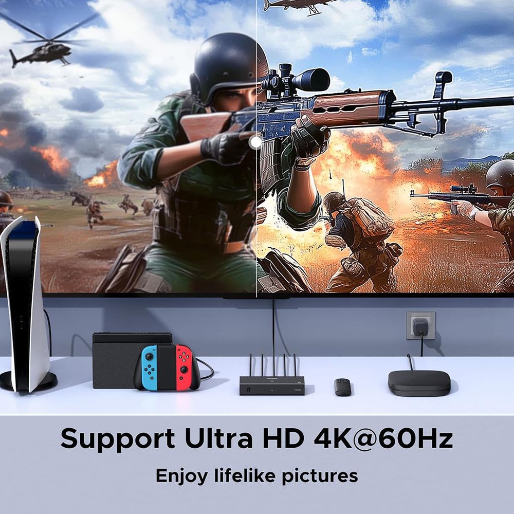 Commutateur Vidéo HDMI UGREEN AW504 (55857), Noir