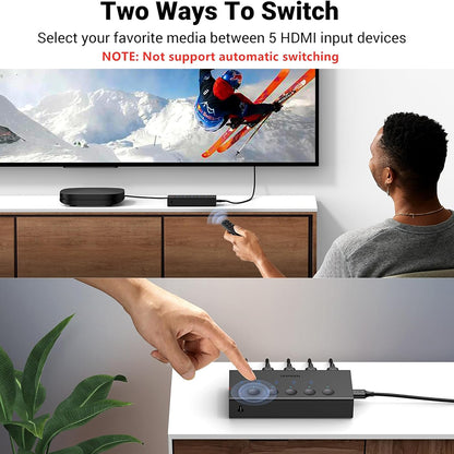 Switch Vidéo HDMI UGREEN CM568 (90512), Noir