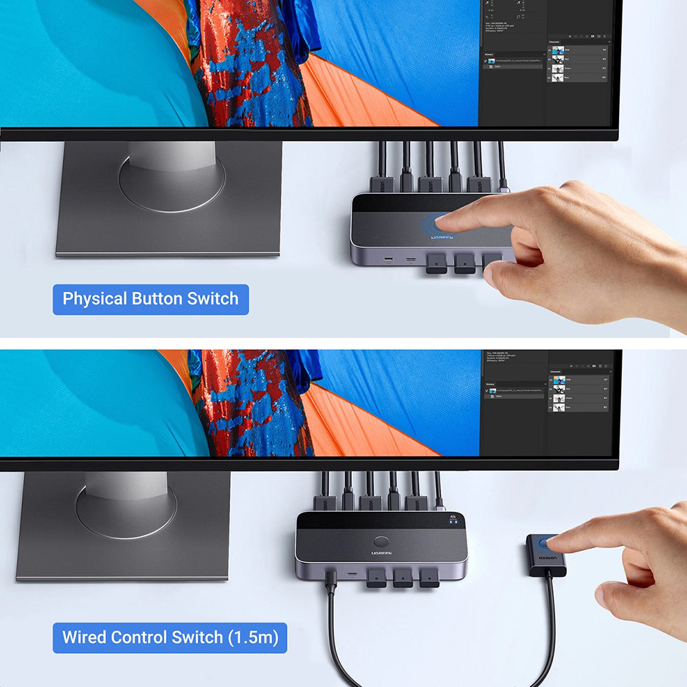 HDMI Video Switch UGREEN CM664, Black