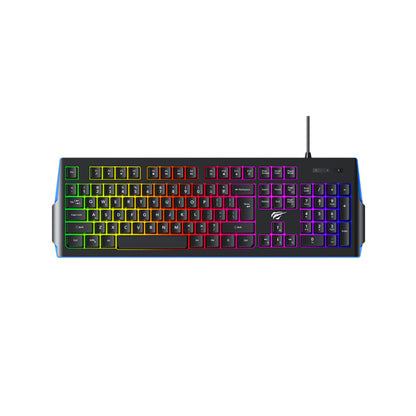 Clavier Gaming HAVIT KB866L, RGB, 1.4m, Noir Rouge