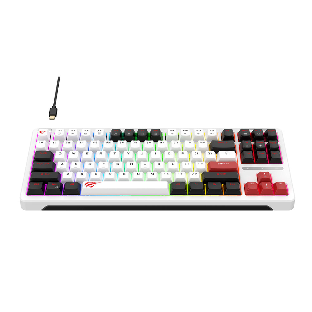 Clavier Gaming HAVIT KB902L, RGB, 1.8m, Multicolore
