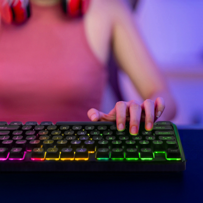 Clavier Gaming Filaire USB WZK WKG-200, RGB, 1,5m, Noir