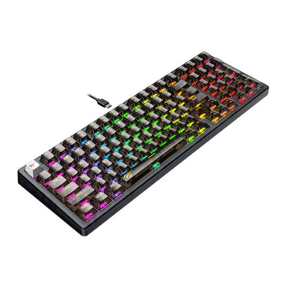 Clavier Gaming Filaire USB HAVIT KB875L, RGB, 1.8m, Transparent Noir