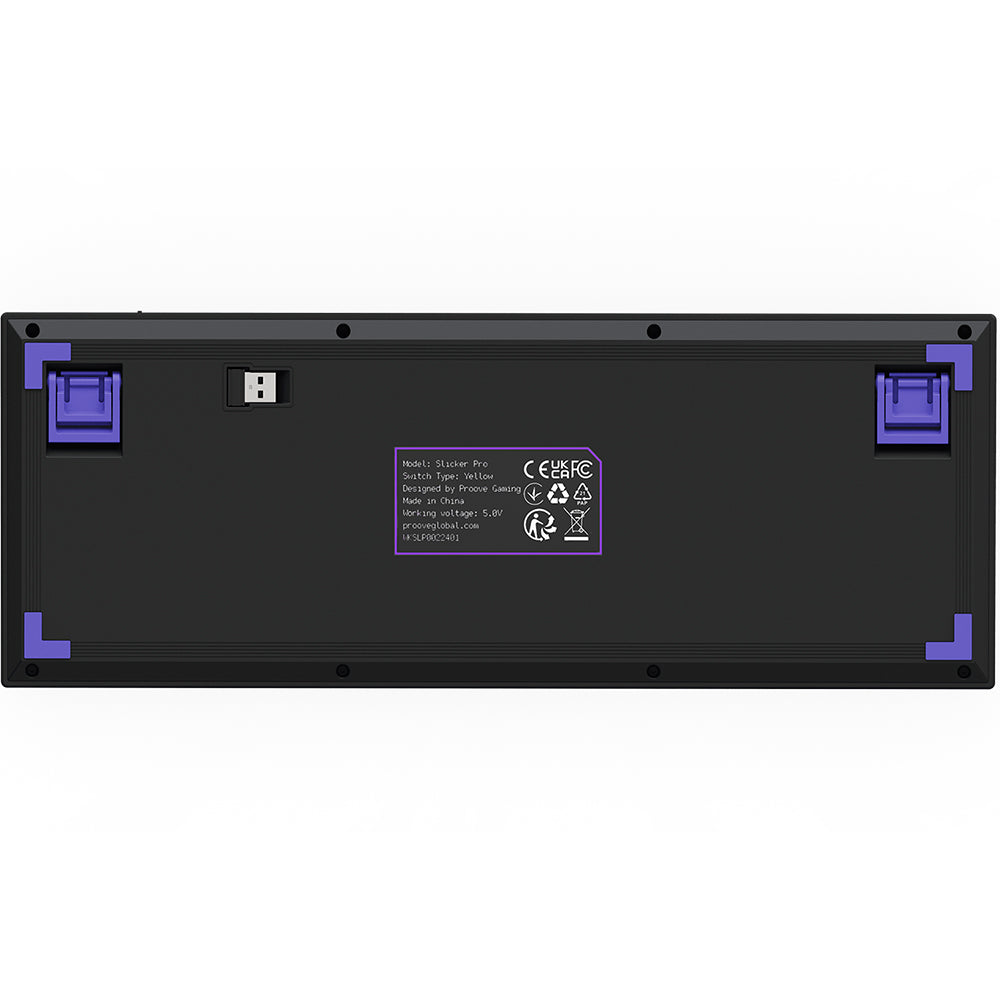 Clavier Gaming Sans Fil Proove Slicker Pro, RGB, BT / Wi-Fi / Filaire, 1.8m, Noir WKSLPEN22416