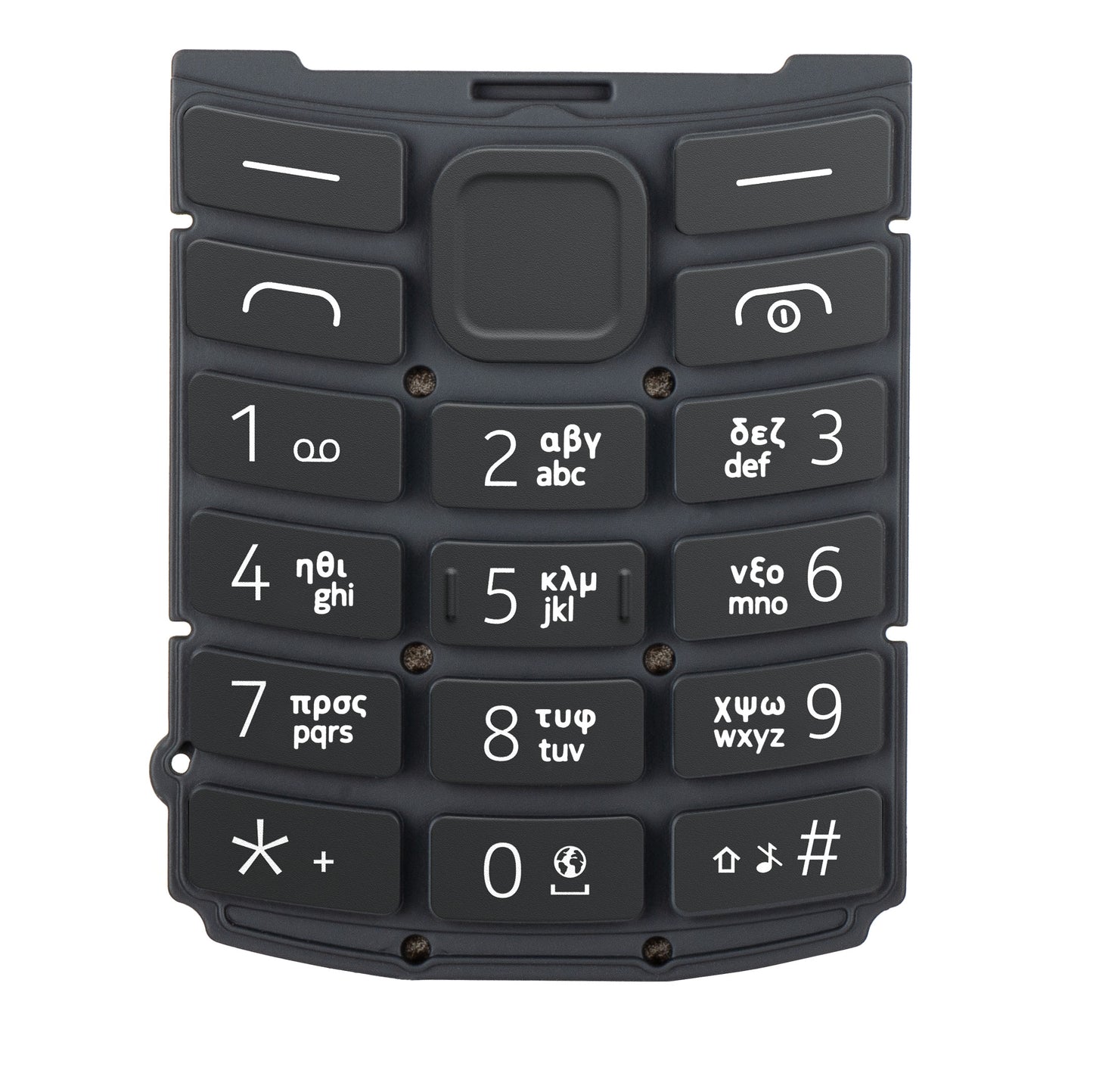 Clavier grec pour Nokia 105 4G 2e édition, Charbon