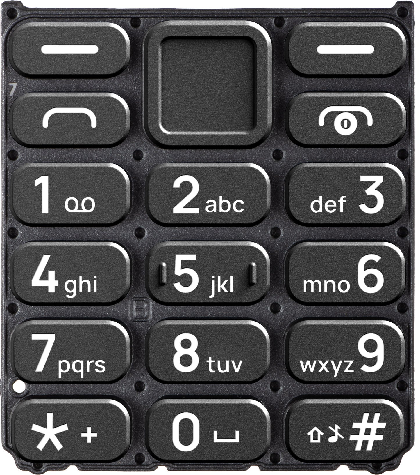 Clavier latin pour HMD 110 / Nokia 110 (2024), Noir