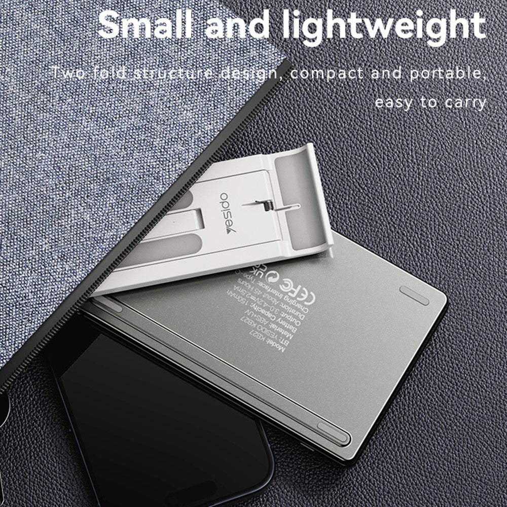 Clavier Pliable Bluetooth Yesido KB27, Noir