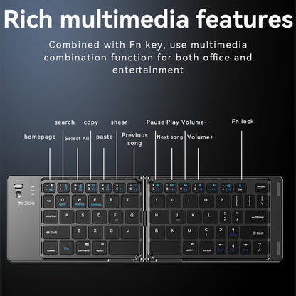 Clavier Pliable Bluetooth Yesido KB27, Noir