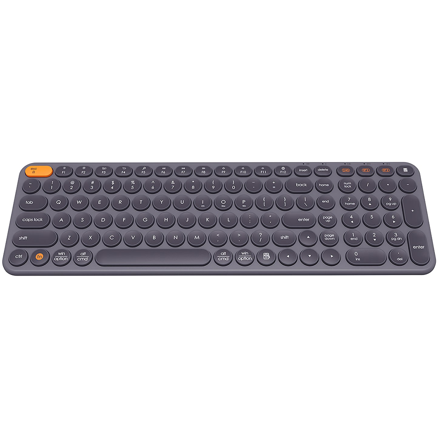 Baseus K01B Clavier sans fil trimode, BT / Wi-Fi, gris B009009555550483333-00