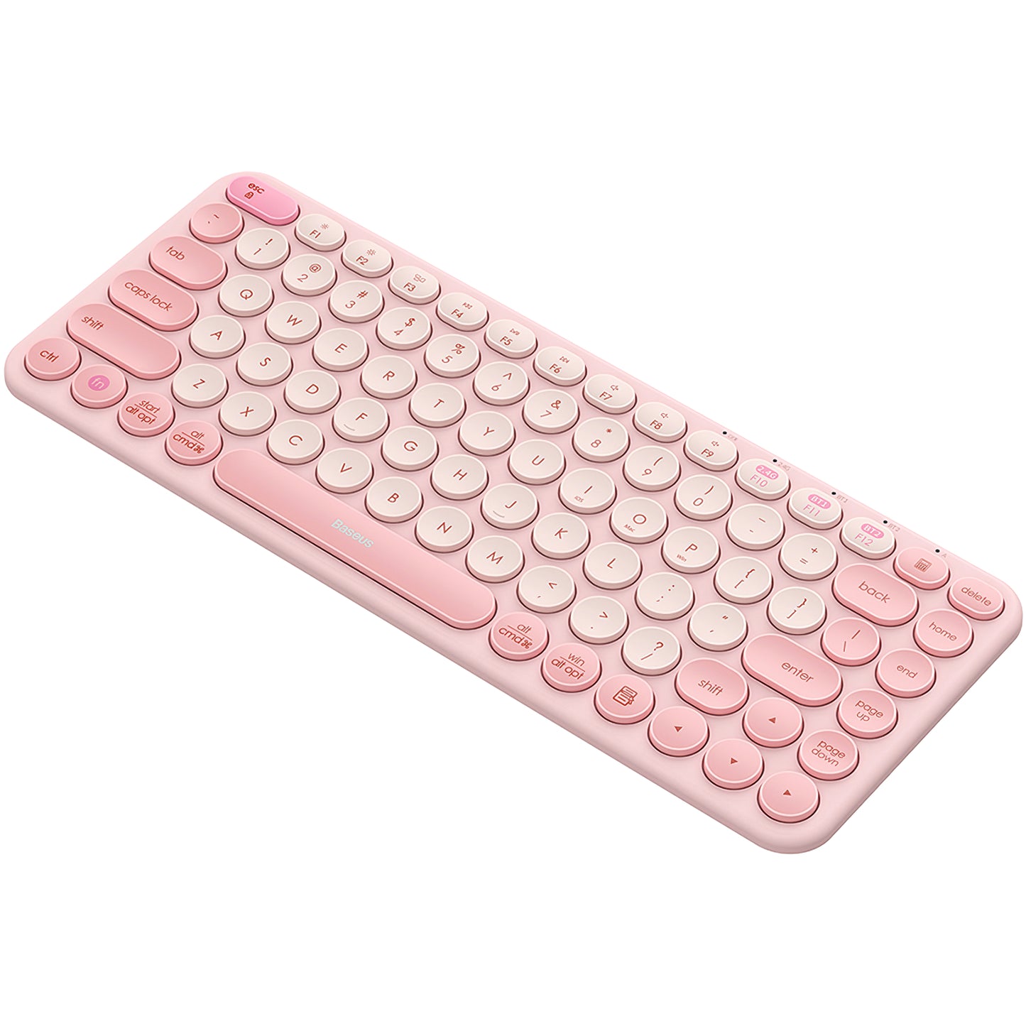 Baseus K01A Clavier sans fil trimode, BT / Wi-Fi, rose B009009555550341313-00