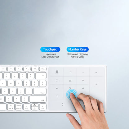 Clavier sans fil DUX DUCIS LK, BT / Wi-Fi, Noir
