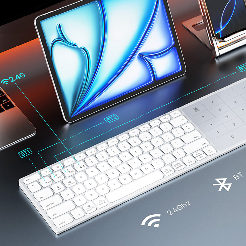 Clavier sans fil DUX DUCIS LK, BT / Wi-Fi, Noir