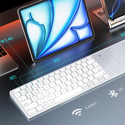 Clavier sans fil DUX DUCIS LK, BT / Wi-Fi, Noir