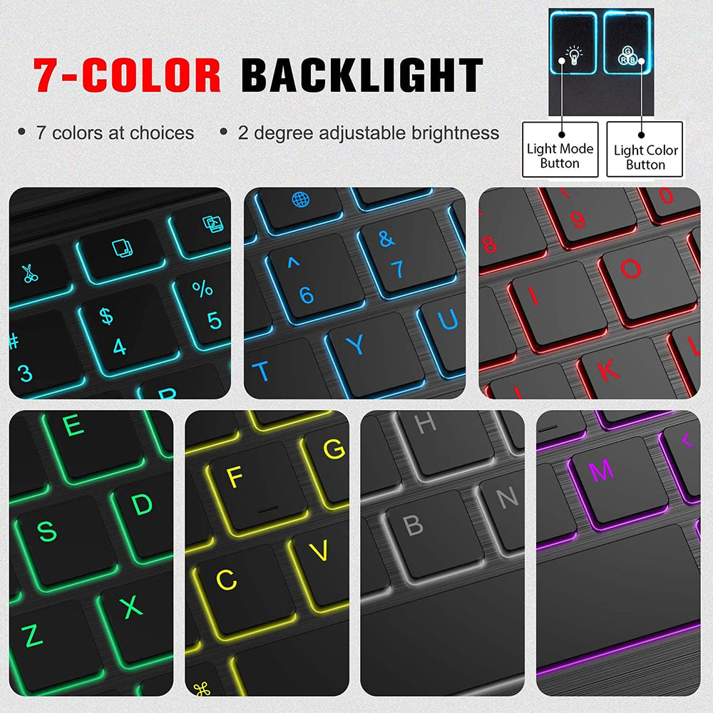 Clavier sans fil Techsuit WK1, RGB, Noir