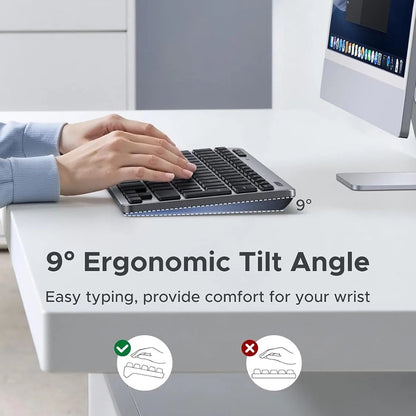 Clavier sans fil UGREEN 75049, BT / Wi-Fi, Noir