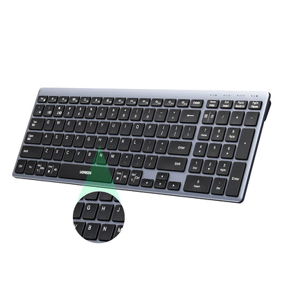 Clavier sans fil UGREEN K552 (75163), BT / Wi-Fi, Noir