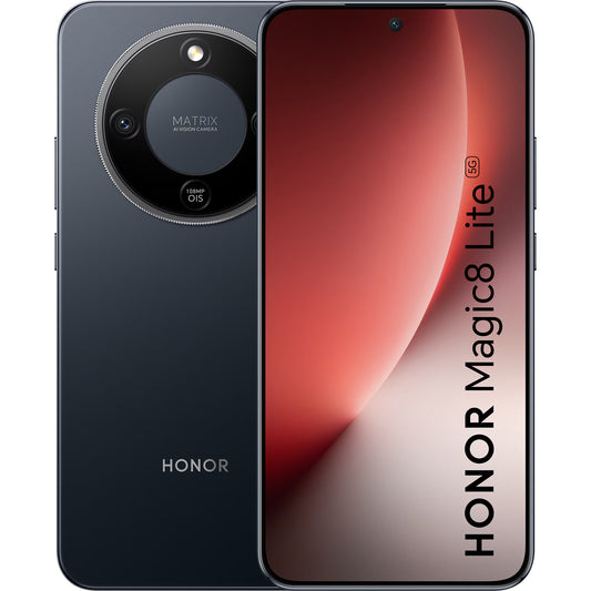 Téléphone Mobile Honor Magic8 Lite 5G Dual SIM, 512GB, 8GB, Midnight Black 5109BYRB