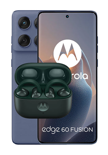 Motorola Moto Edge 60 Fusion 5G Mobile Phone + Moto Buds Loops, 256GB, 8GB, Slipstream M25YNZ1L