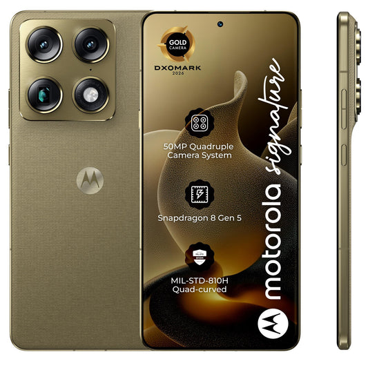 Téléphone Mobile Motorola Signature 5G, 512GB, 16GB, Pantone Olive PBAB0003SE