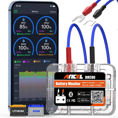 Testeur Bluetooth de Surveillance de Batterie Auto Ancel BM200