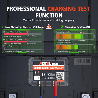 Testeur Bluetooth de Surveillance de Batterie Auto Ancel BM200