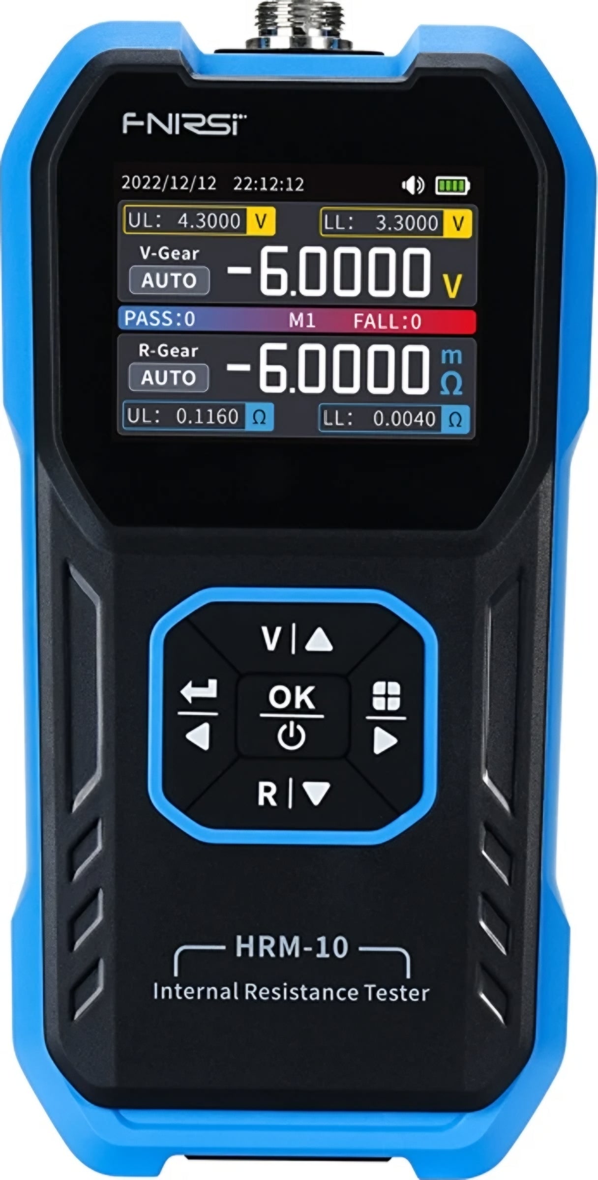 Testeur de service Fnirsi HRM-10 pour la mesure de la résistance interne et de la tension des batteries / accumulateurs