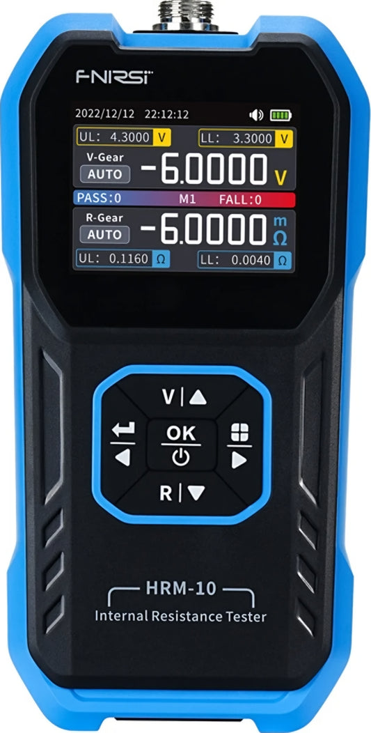 Testeur de service Fnirsi HRM-10 pour la mesure de la résistance interne et de la tension des batteries / accumulateurs