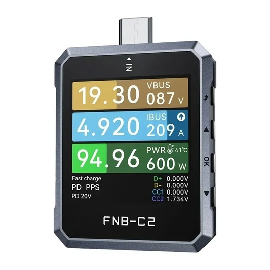 Testeur de tension Fnirsi FNB-C2, USB-C