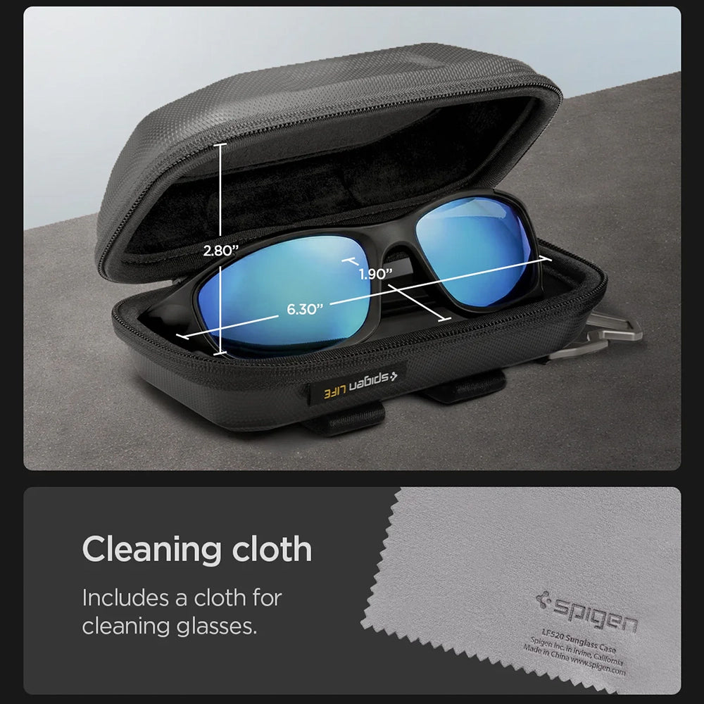 Étui à Lunettes Spigen LF520, 224.8mm x 86.9mm x 69.9mm, Noir ACS09444