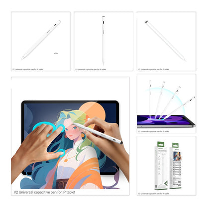 Touch Pen Acefast V2 pour Apple iPad, Version Active, Blanc