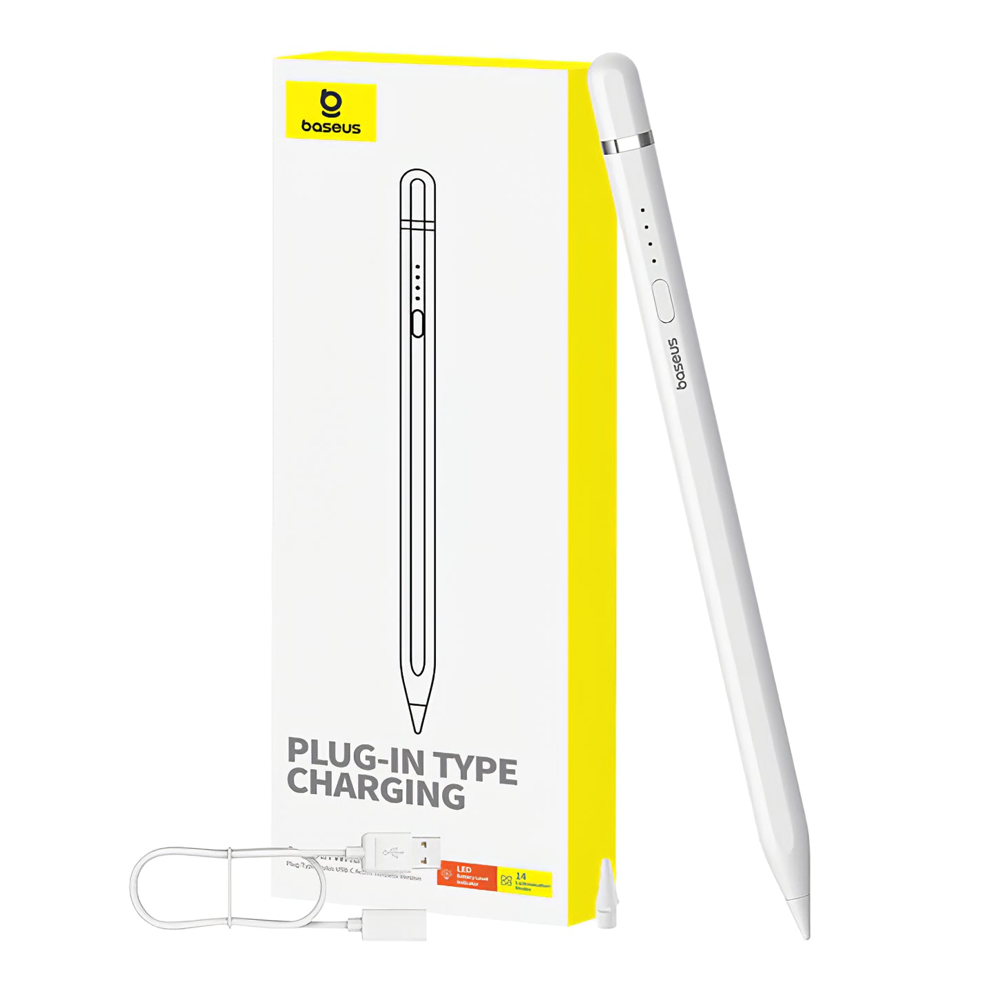 Stylo tactile Baseus Smooth Writing 2 Series pour Apple iPad, version active, blanc P8001580621111-00 