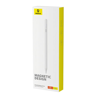 Stylo tactile Baseus Smooth Writing 2 Magnetic Series pour Apple iPad, version active, blanc P8001580222213-02 